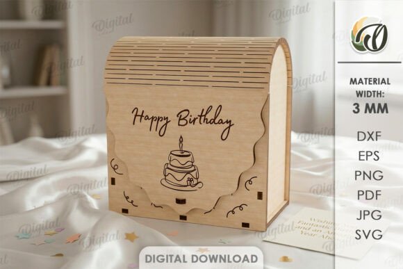 3D Gift Box Laser Cut. Happy Birthday SVG: A Creative and Practical Digital Solution