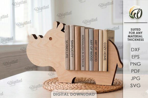 3D Rhino Stand Organizer Laser Cut: A Digital Tool for Streamlined Design and Organization