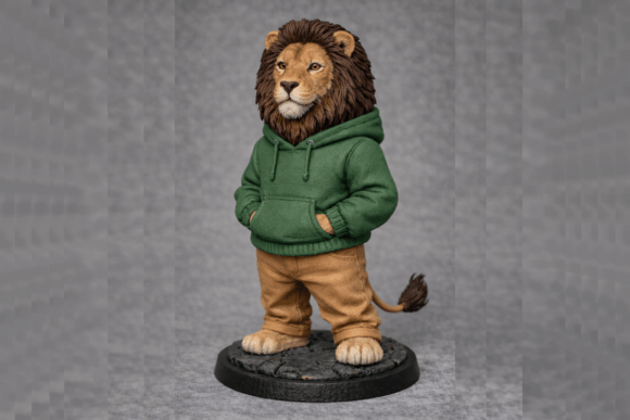 Cool 3D Lion Print: A Versatile Model for Easy 3D Printing and Decor