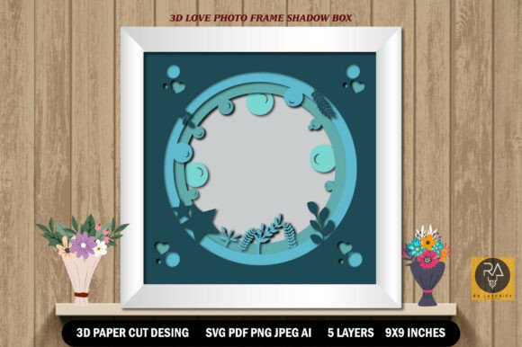Crafting 3D Love Photo Frames with Paper Cut Art