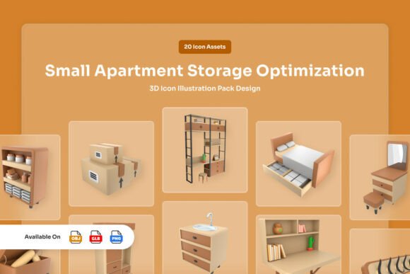 Elevate Urban Design with 3D Storage Icons