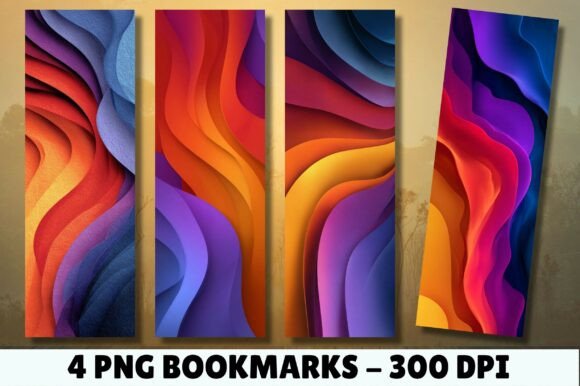 Elevating Brand Identity and Creative Expression with Rainbow 3D Paper Layer Art Bookmarks