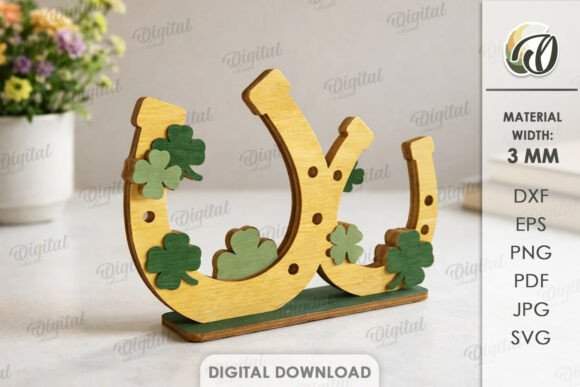 Elevating Spaces with 3D Lucky Shamrock Decor Laser Cut Designs