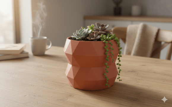 Evaluating the Modern Geometric Planter 3D Model for Desktop Fabrication