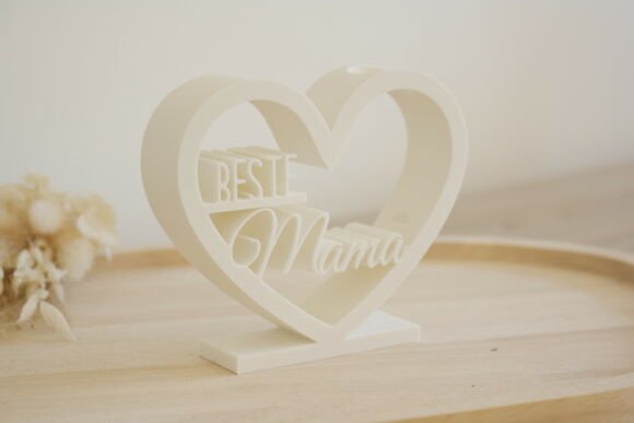 Muttertag Deko Beste Mama 3D Druck